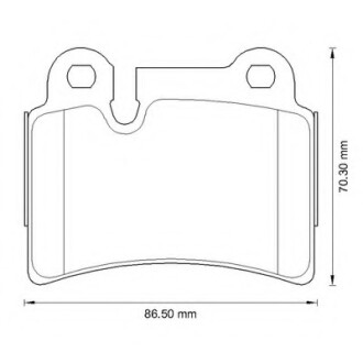 Колодки гальмівні задні VW Touareg FDB1878 Bendix 573297B