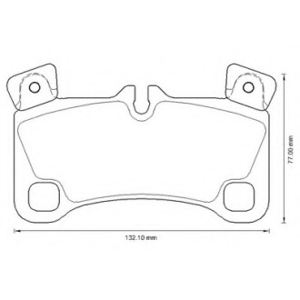 Колодки гальмівні задні Porsche Cayenne; VW Touareg FDB4065 Bendix 573339B