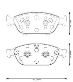 Колодки гальмівні передні Audi A6, A7, A8 FDB4397 Bendix 573381B