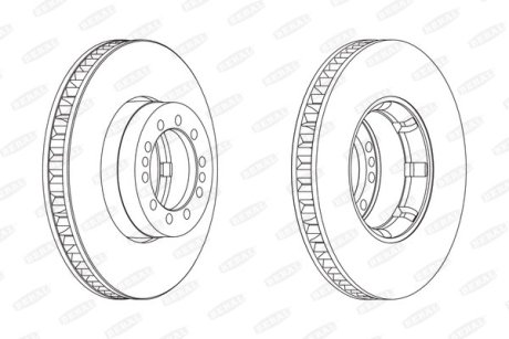 Гальмівний диск BERAL BCR242A