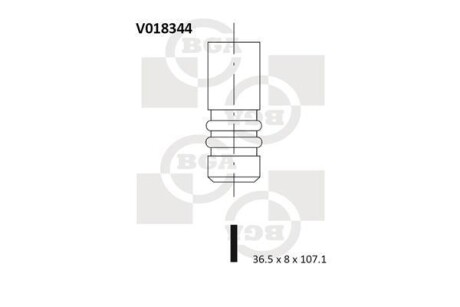 Всмоктуючий клапан BGA V018344