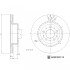 Диск гальмівний (передній) Tesla Model 3 17- (320x25) BLUE PRINT ADBP430115 (фото 1)