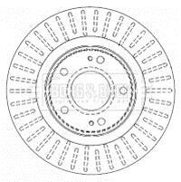 Гальмівний диск BORG & BECK BBD4481