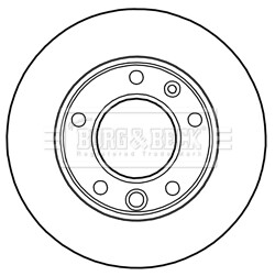 Гальмівний диск BORG & BECK BBD5134