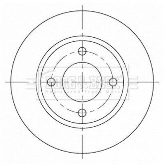 Гальмівний диск BORG & BECK BBD5376