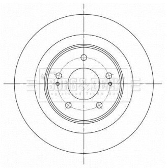 Гальмівний диск BORG & BECK BBD5396