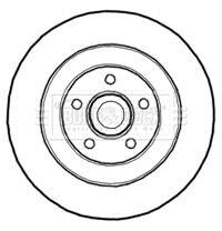 Гальмівний диск BORG & BECK BBD5839S