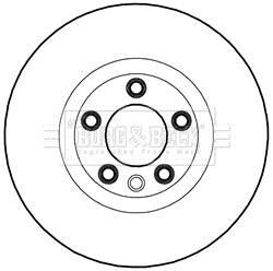 Гальмівний диск BORG & BECK BBD5981S