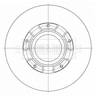 Гальмівний диск BORG & BECK BBD6073S