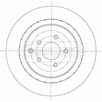 Гальмівний диск BORG & BECK BBD6094S