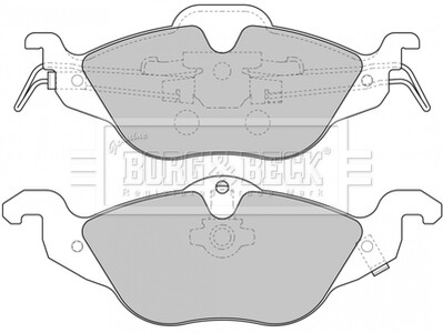 Гальмівні колодки, дискове гальмо (набір) BORG & BECK BBP1563