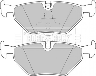 Гальмівні колодки, дискове гальмо (набір) BORG & BECK BBP1591