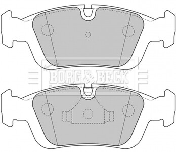 Гальмівні колодки, дискове гальмо (набір) BORG & BECK BBP1627