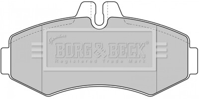 Гальмівні колодки, дискове гальмо (набір) BORG & BECK BBP1664