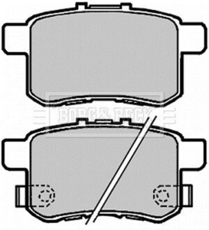 Гальмівні колодки (набір) BORG & BECK BBP2103