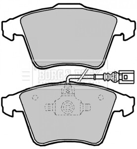 Гальмівні колодки, дискове гальмо (набір) BORG & BECK BBP2144