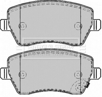 Гальмівні колодки (набір) BORG & BECK BBP2166