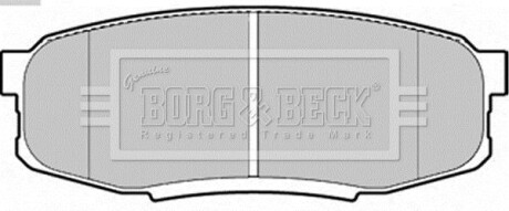 Гальмівні колодки (набір) BORG & BECK BBP2244