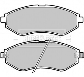 Гальмівні колодки (набір) BORG & BECK BBP2324