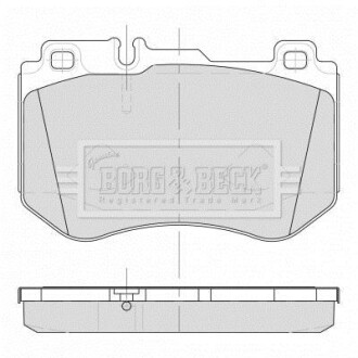 Гальмівні колодки (набір) BORG & BECK BBP2501