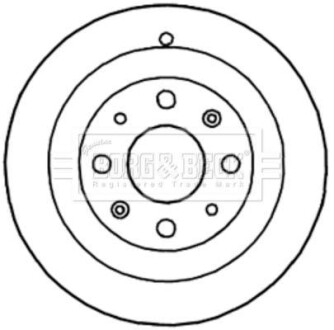 Тормозный барабан BORG & BECK BBR7195