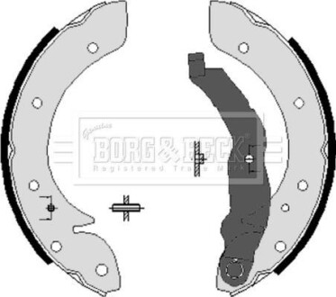 Гальмівні колодки (набір) BORG & BECK BBS6198