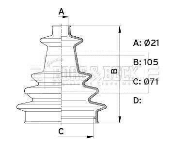 Пыльник BORG & BECK BCB1002