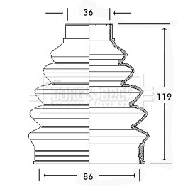 Пыльник BORG & BECK BCB2280