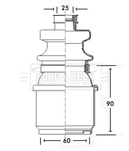 Пыльник BORG & BECK BCB2307 (фото 1)