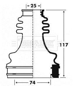 Пыльник BORG & BECK BCB2916