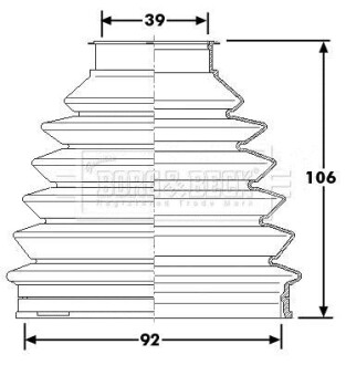 Пыльник BORG & BECK BCB6231