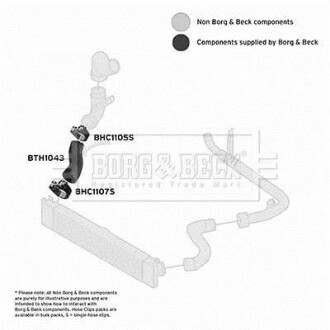 Шлангопровод BORG & BECK BTH1043 (фото 1)