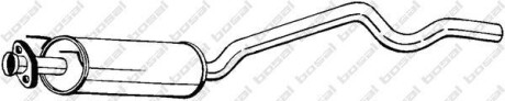 Глушитель средняя часть OPEL ASTRA 94-96 (282-309) BOSAL 282309