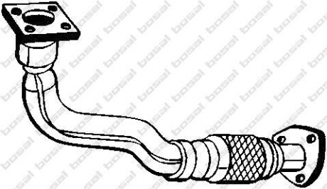 Труба вихлопного газу BOSAL 753175