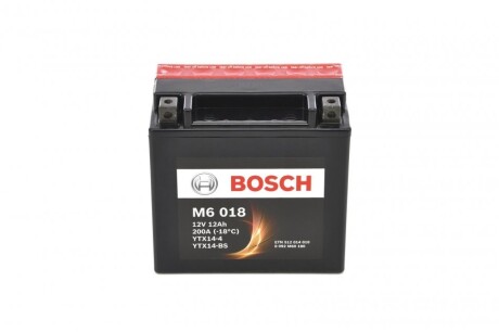 Мото АКБ AGM 12V 12 А*ч 200А - заміна на 0986FA1060 BOSCH 0092M60180