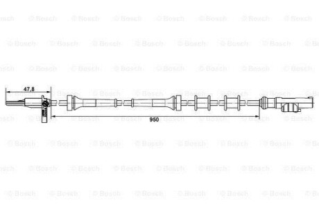 Датчик ABS BOSCH 0265007883