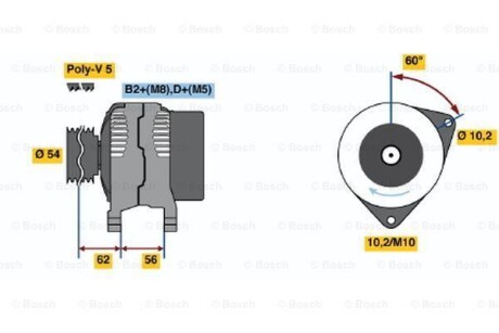 Генератори BOSCH 0 986 047 280