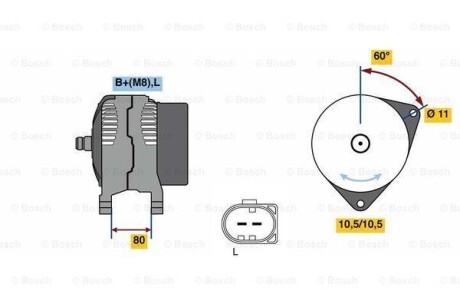 Генератори BOSCH 0 986 080 060