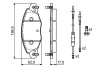 Колодка торм. диск. CITROEN C5 2.0,2.5,3.0i-04 передн. BOSCH 0 986 424 581 (фото 2)