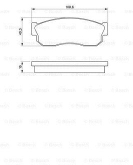 Колодки тормозные BOSCH 0986469580