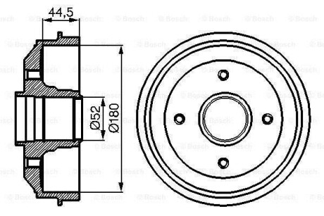 Гальмівний барабан BOSCH 0986477070