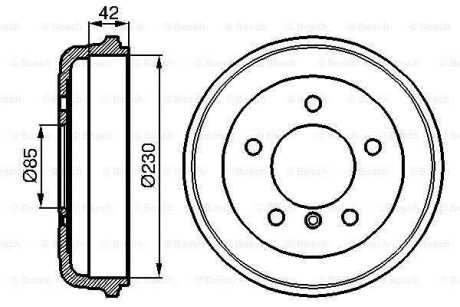 Гальмівний барабан BOSCH 0986477101