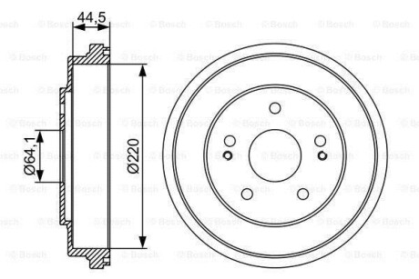 Гальмівний барабан BOSCH 0986477147