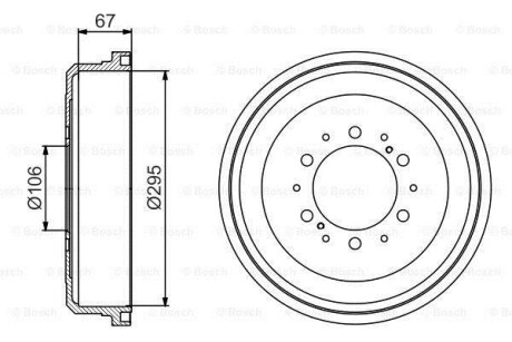 Гальмівний барабан BOSCH 0986477167