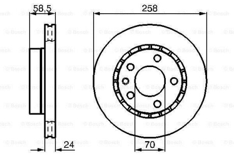 Диск тормозной BOSCH 0986478265