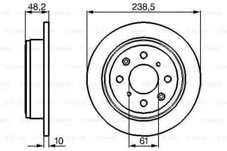 Диск гальмівний BOSCH 0986478350