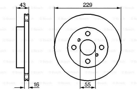 Диск гальмівний BOSCH 0986478491