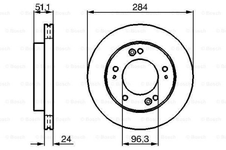 Диск тормозной BOSCH 0986479020