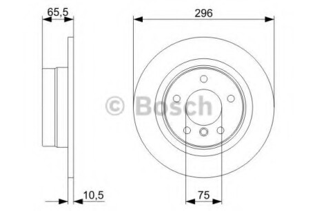 Диск гальмівний BOSCH 0986479C55