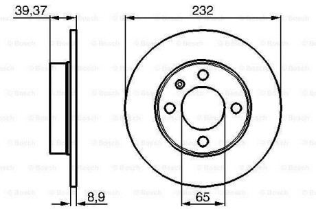 Диск гальмівний BOSCH 0986479C67